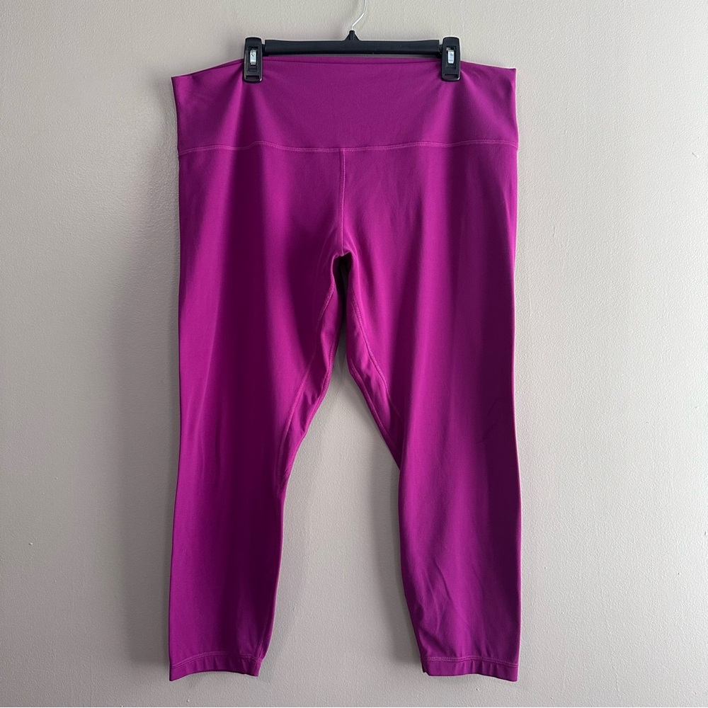Lululemon Align Pant II 25” Deep Fuchsia Purple Cropped Yoga Leggings Womens 20